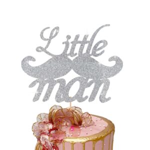 Little Man Cake Topper silver