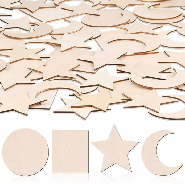 Wooden Cupcake Toppers Shapes