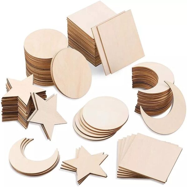 Wooden Cupcake Toppers Shapes 2