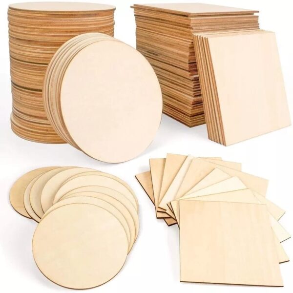 Wooden Cupcake Toppers Shapes 2