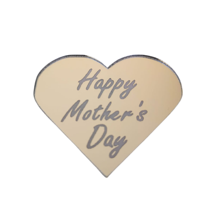 Happy Mothers Day Acrylic Heart Disk