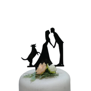 Acrylic Wedding Dog Topper
