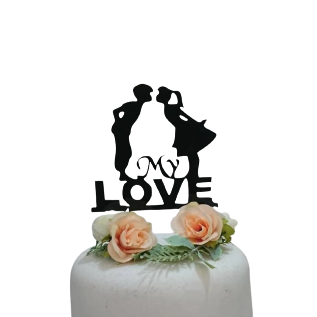 My Love Acrylic Cake Topper