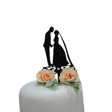 Acrylic Bride & Groom Topper